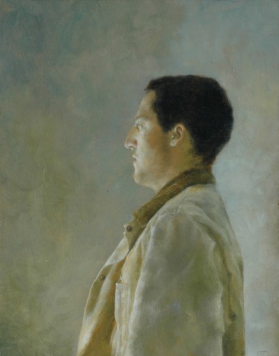 Portrait R. Miles, Oil on Panel