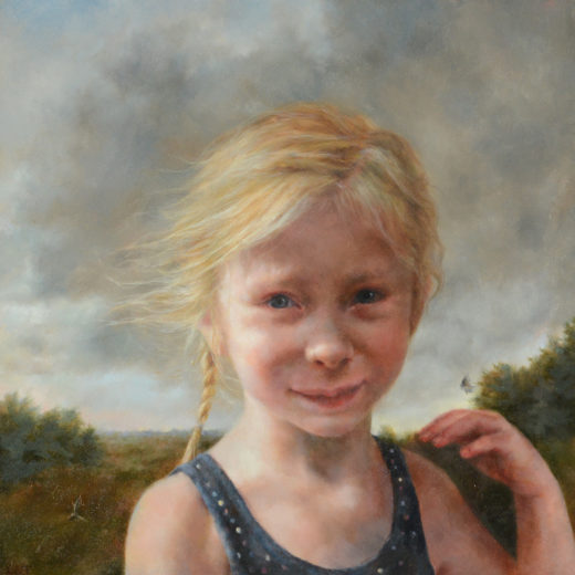 Childhood, Oil on Panel