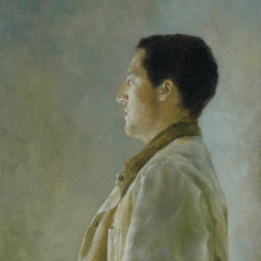 Portrait R. Miles, Oil on Panel