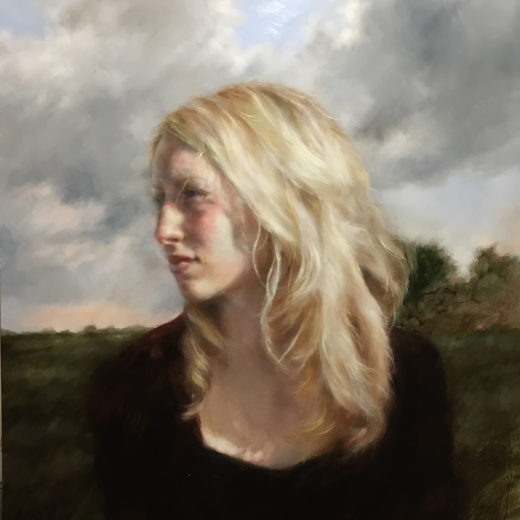 Self Portrait with Shadows, oil on panel